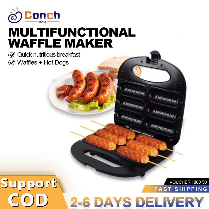 Waffle Maker Pan Electric waffle Maker waffle maker hotdog Easy Clean NonStick Hotdog waffle