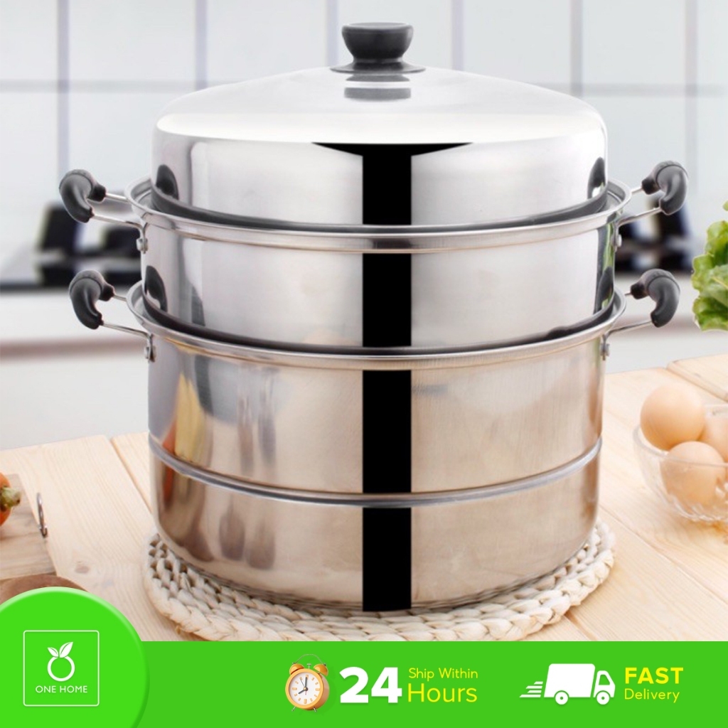 3 Layer Steamer Stainless Steel cooking pots cookware steam high ...