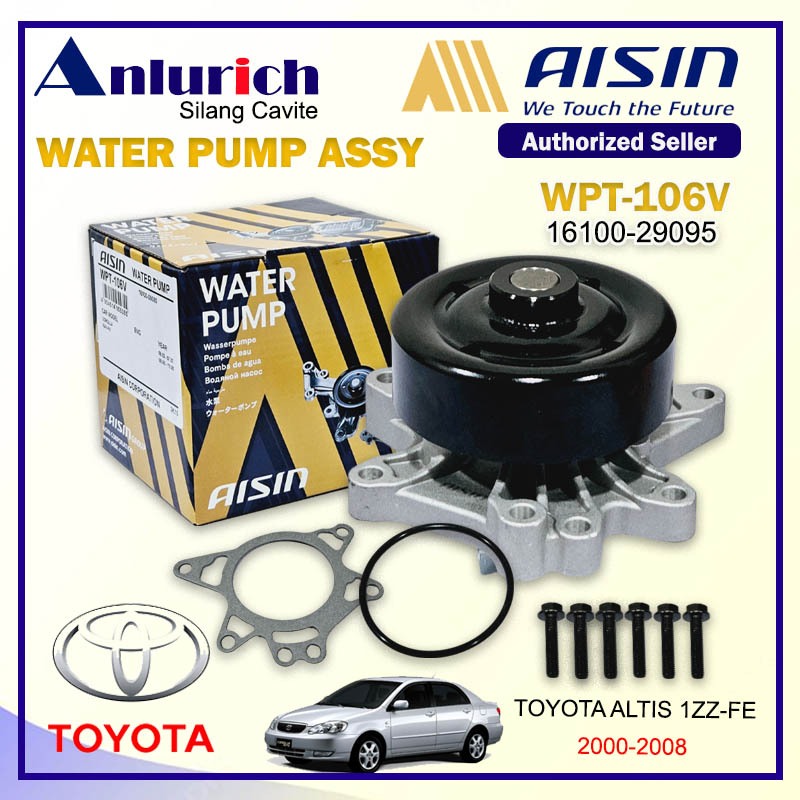 AISIN WATER PUMP TOYOTA ALTIS 1ZZFE 20002008 WPT106V Shopee