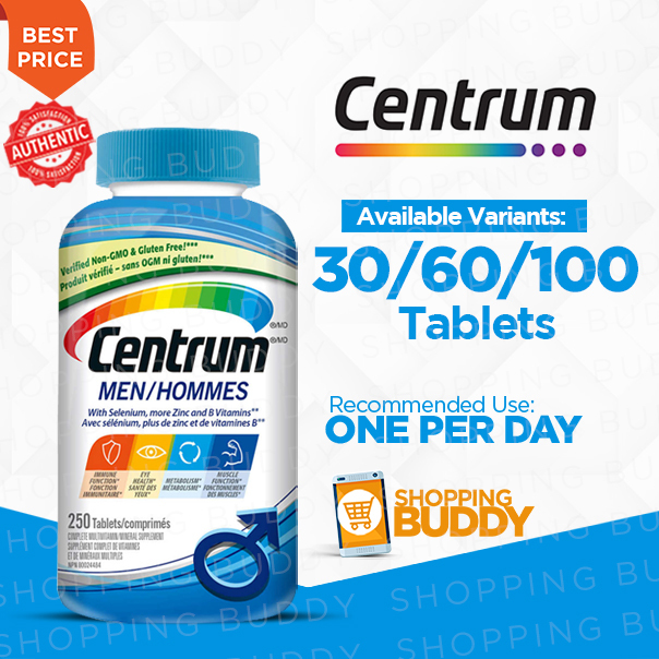 Centrum Complete Multivitamin and Mineral Supplement for Men Shopee