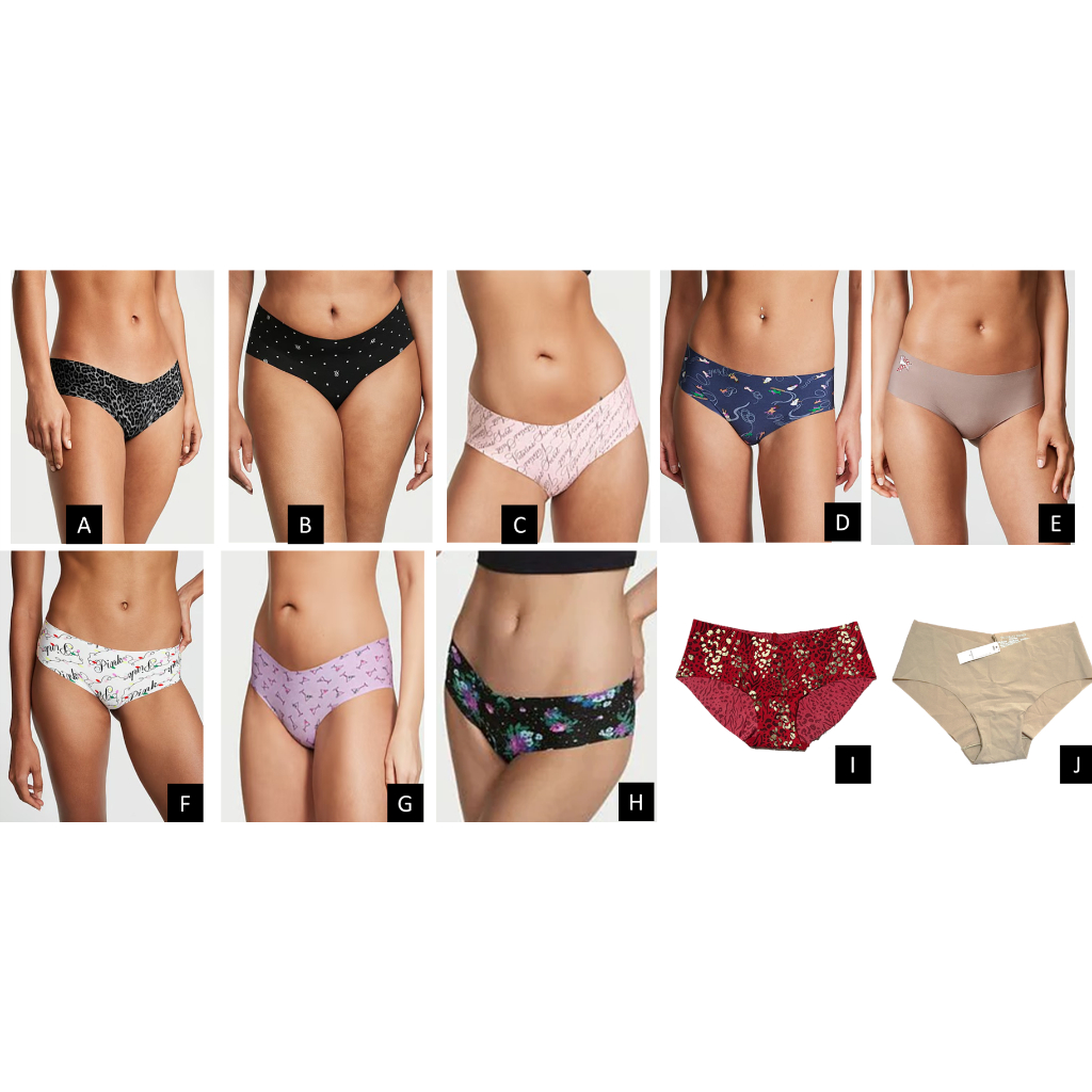2 Culottes Hiphugger Victoria's Secret En Velours - Taille XS, Neuves Avec étiquette