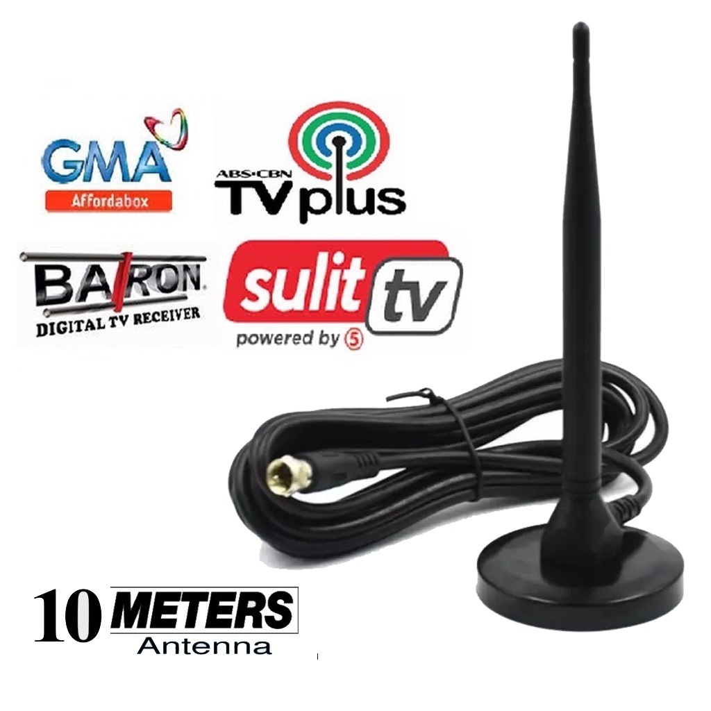 fast GMA/Tvplus/sulit tv Black Box antenna Black Antenna 3M/5M/10M/15M