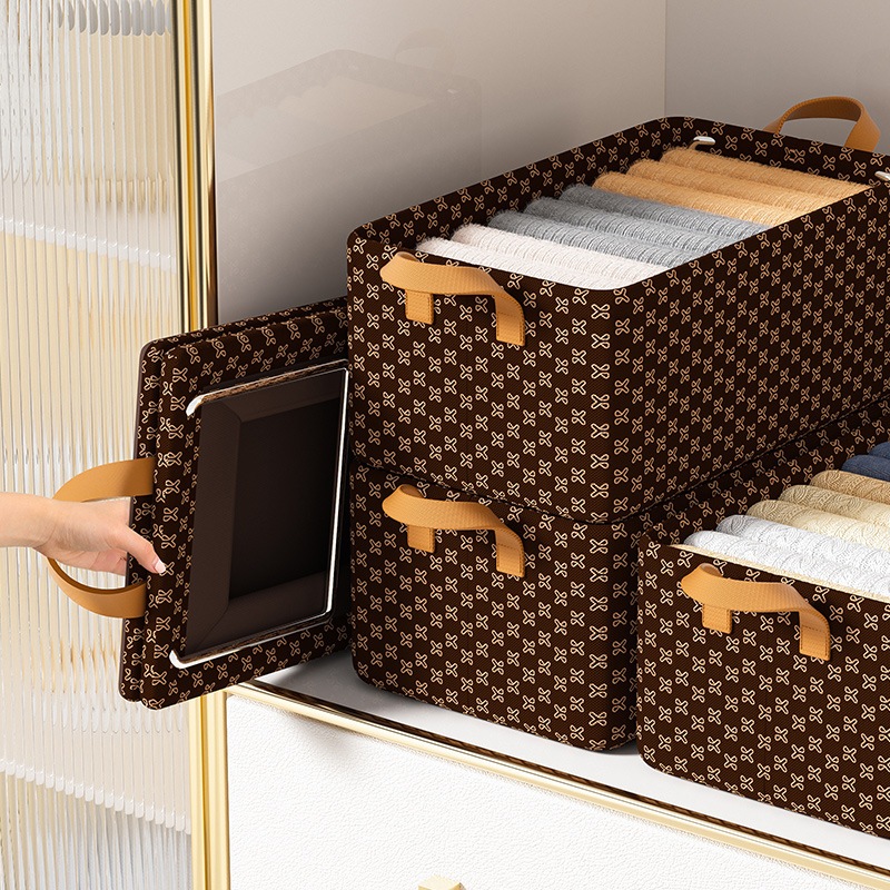 New Steel Frame Storage Box For Home Wardrobe Clothes And Pants Fabric ...