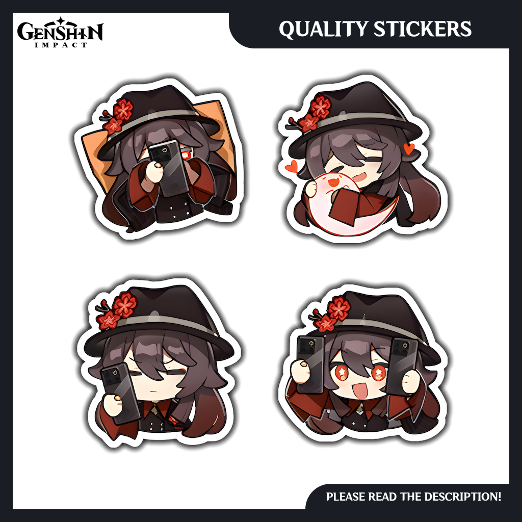 Hu Tao OnePlus Ace Collab - Genshin Impact Emoji Stickers | Shopee ...