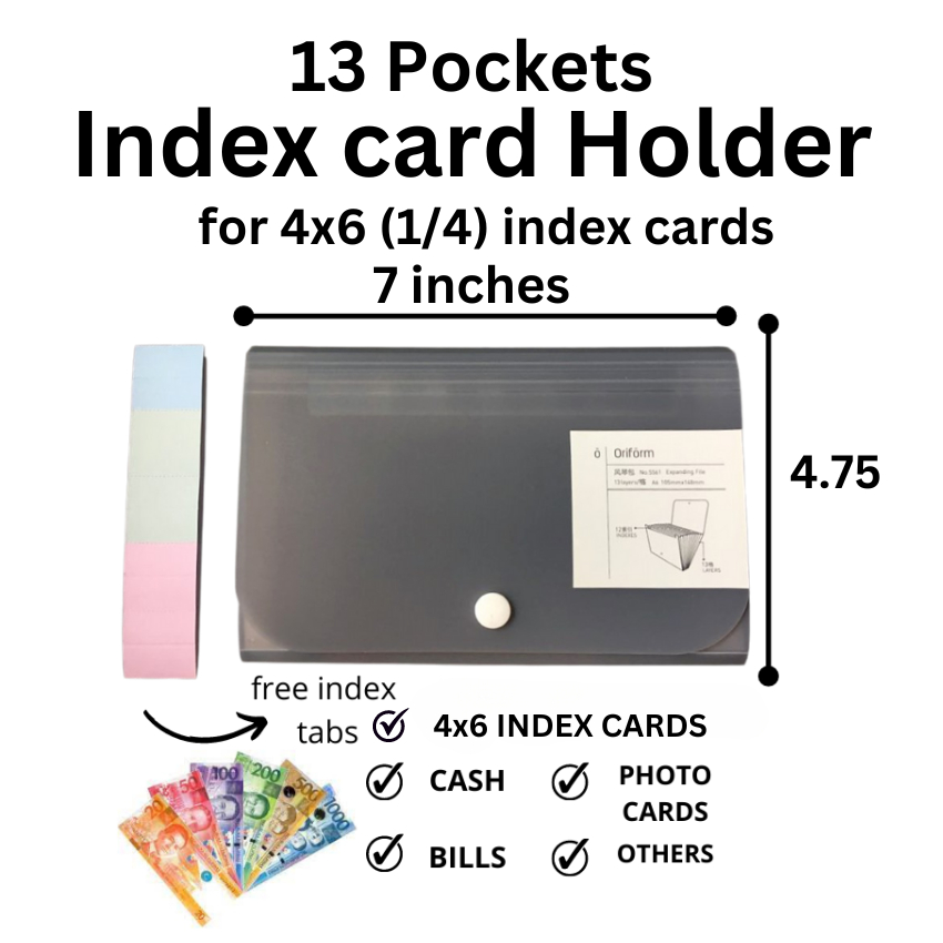 (Positivity) Index Card Holder for 4x6 index card / Index Cards Holder