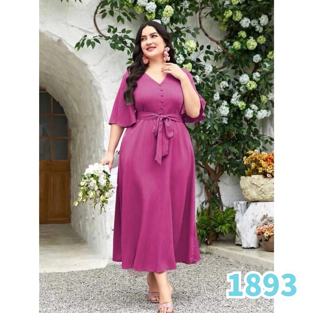 Plus Size Elegant Long Dress Woman Vintage Maxi Dress fit to xl Shopee Philippines