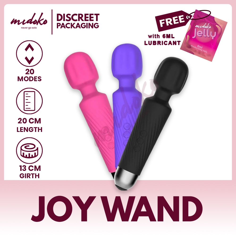 Midoko 20 Speed rechargeable AV Wand Massage Vibrator for Woman Fairy Wand  Sex Toys for Girls | Shopee Philippines