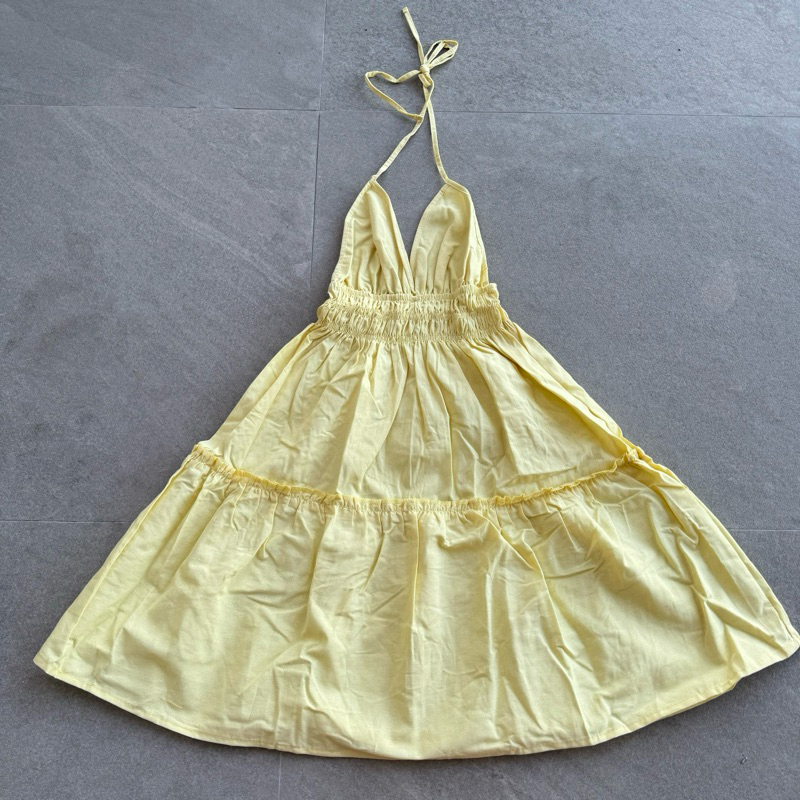 Cruella Linen Backless DressTIA_ngge | Shopee Philippines