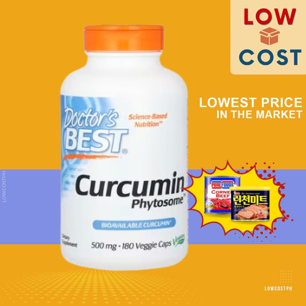 LowCostPH | Doctor's Best Curcumin Phytosome with Meriva, 500 mg, 180 ...