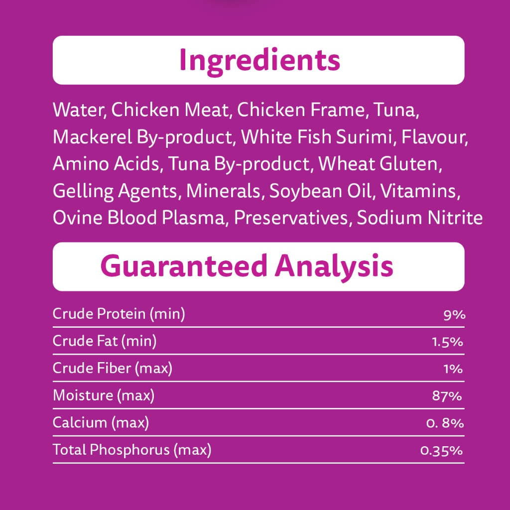 Ingredients in whiskas wet cat food best sale