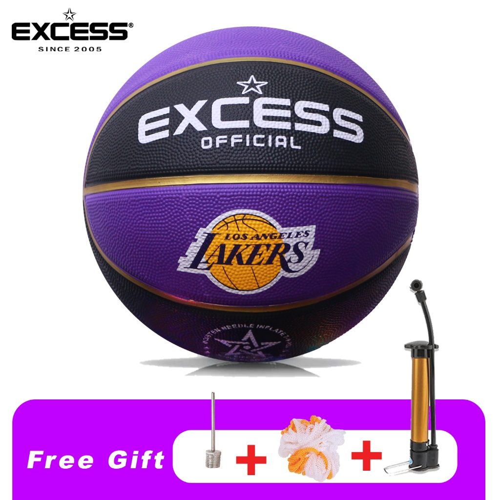 Fantecia Size 7 Basketball – Official 29.5″ Rubber Ball – Indoor/Outdoor Training – Includes Pump, Needle & Ball Net
