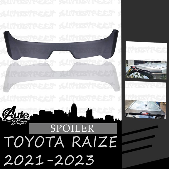 Toyota Raize 2021-2023 Rear Trunk Spoiler (Matte Black) | Shopee ...