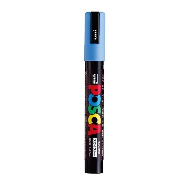 UNI POSCA PC-5M MARKER SKY BLUE | Shopee Philippines