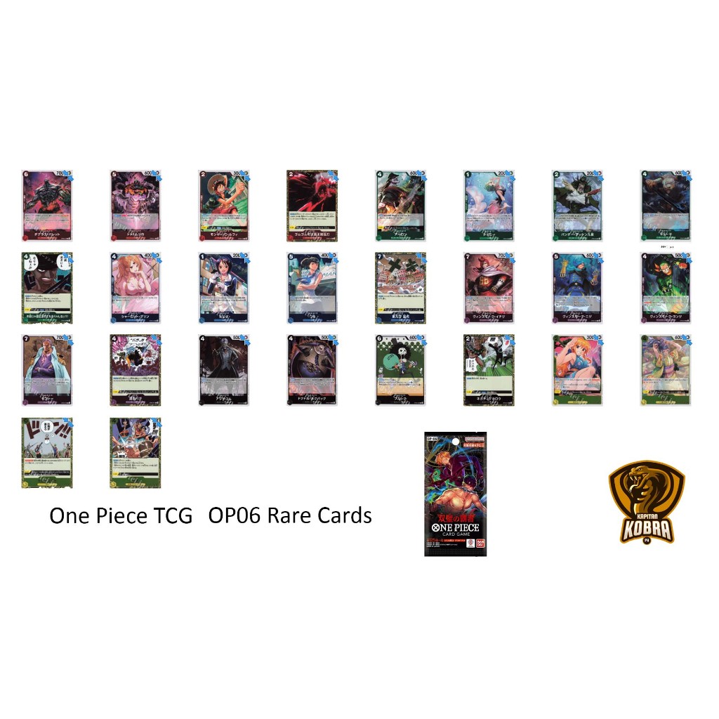 One Piece TCG OP06 Rare Cards | Shopee Philippines