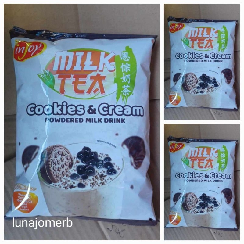 INJOY MILK TEA | COOKIES AND CREAM | POWDERED MILK DRINK | 500 GRAMS ...