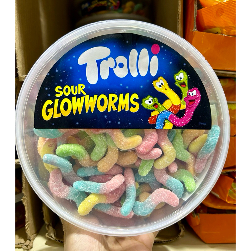 Trolli Sour Glow Worms Gummy Candy 500 G Shopee Philippines