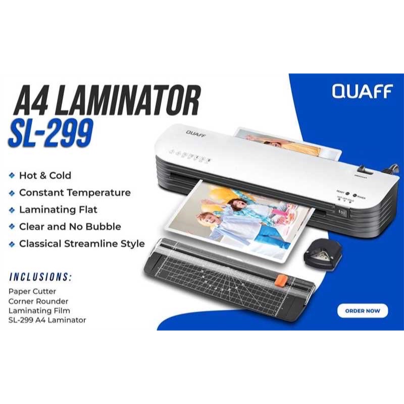 QUAFF 3-in-1 A4 Laminator / Laminating machine (max laminate 125mic) SL ...