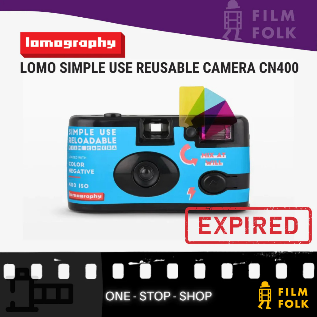 LOMO SIMPLE USE REUSABLE CAMERA CN400 - PHOTOGRAPHIC FILM (EXPIRED ...