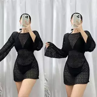 Shop swimsuit cover up long sleeve for Sale on Shopee Philippines