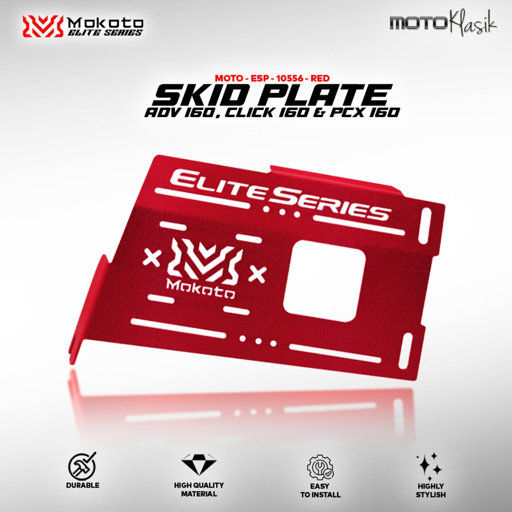 MOKOTO ELITE SERIES HONDA ADV 160, PCX 160, CLICK 160 CNC SKID PLATE