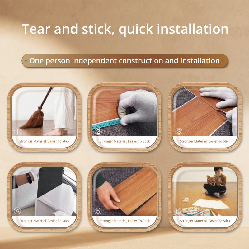 PVC Floor Sticker Home Deco Stickers 91x15cm Waterproof Self Adhesive ...