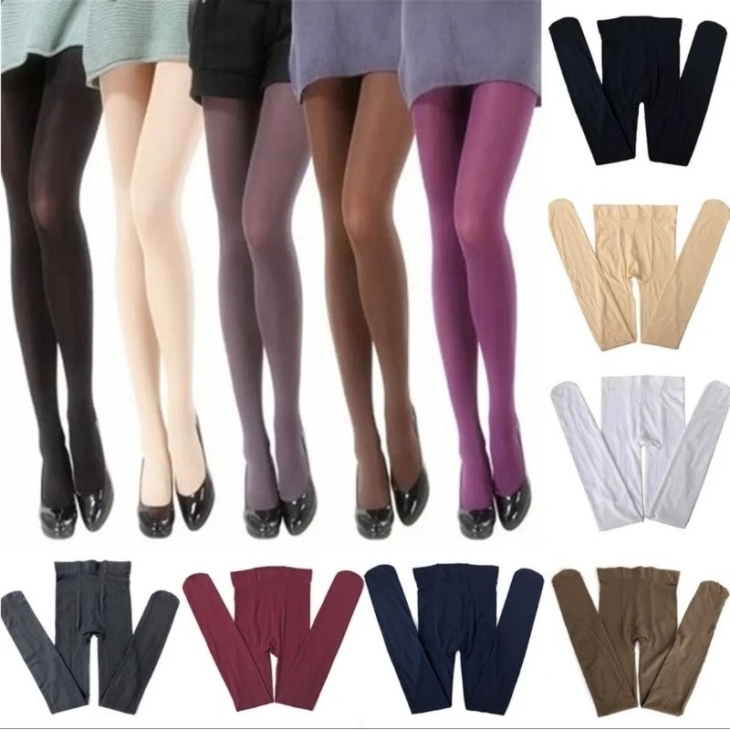 Woman Sexy Tights Candy Color Pantyhose Multicolour Velvet Tights