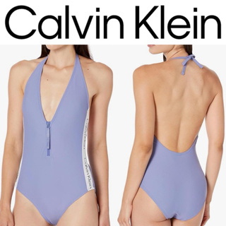 Calvin Klein Ck One Halter Neck One Piece Swimsuit