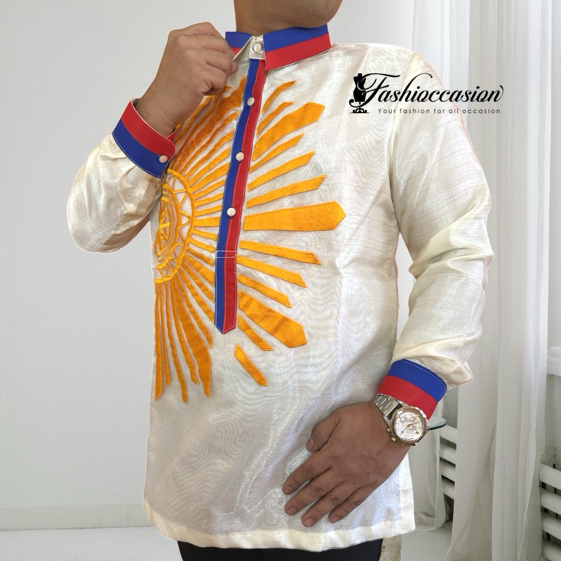 Barong Tagalog Flag w/ Araw Design | Shopee Philippines