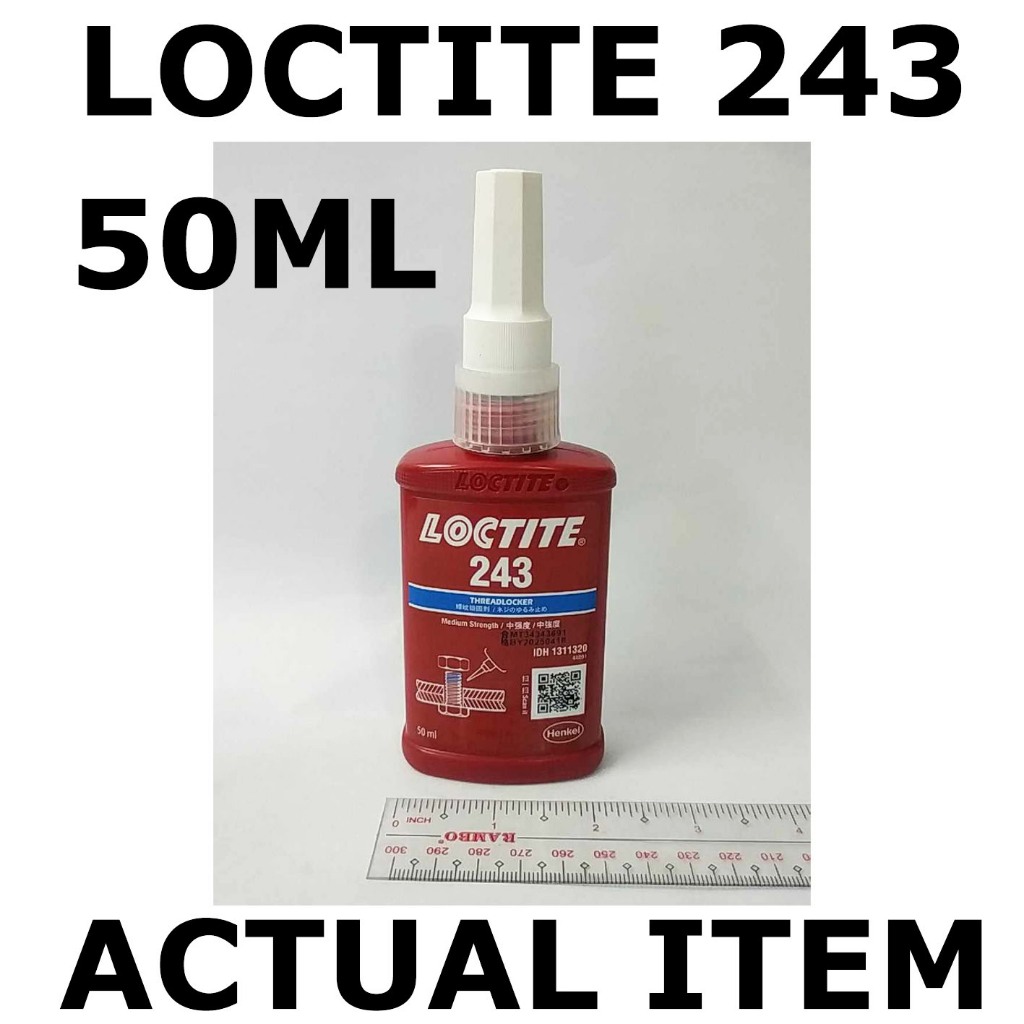 ORIGINAL LOCTITE 243 THREADLOCKER MEDIUM STRENGTH 50ML