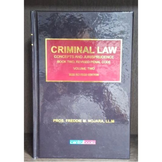 Criminal Law Concepts And Jurisprudence Revised Penal Code Book 2 Vol 2