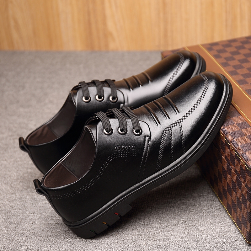 Business Suits Men's Leather Shoes Large English Shoes