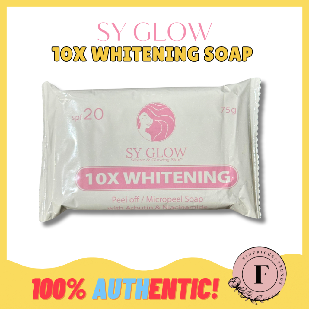 SY GLOW - 10x Whitening Soap SPF20 (75g) | Shopee Philippines