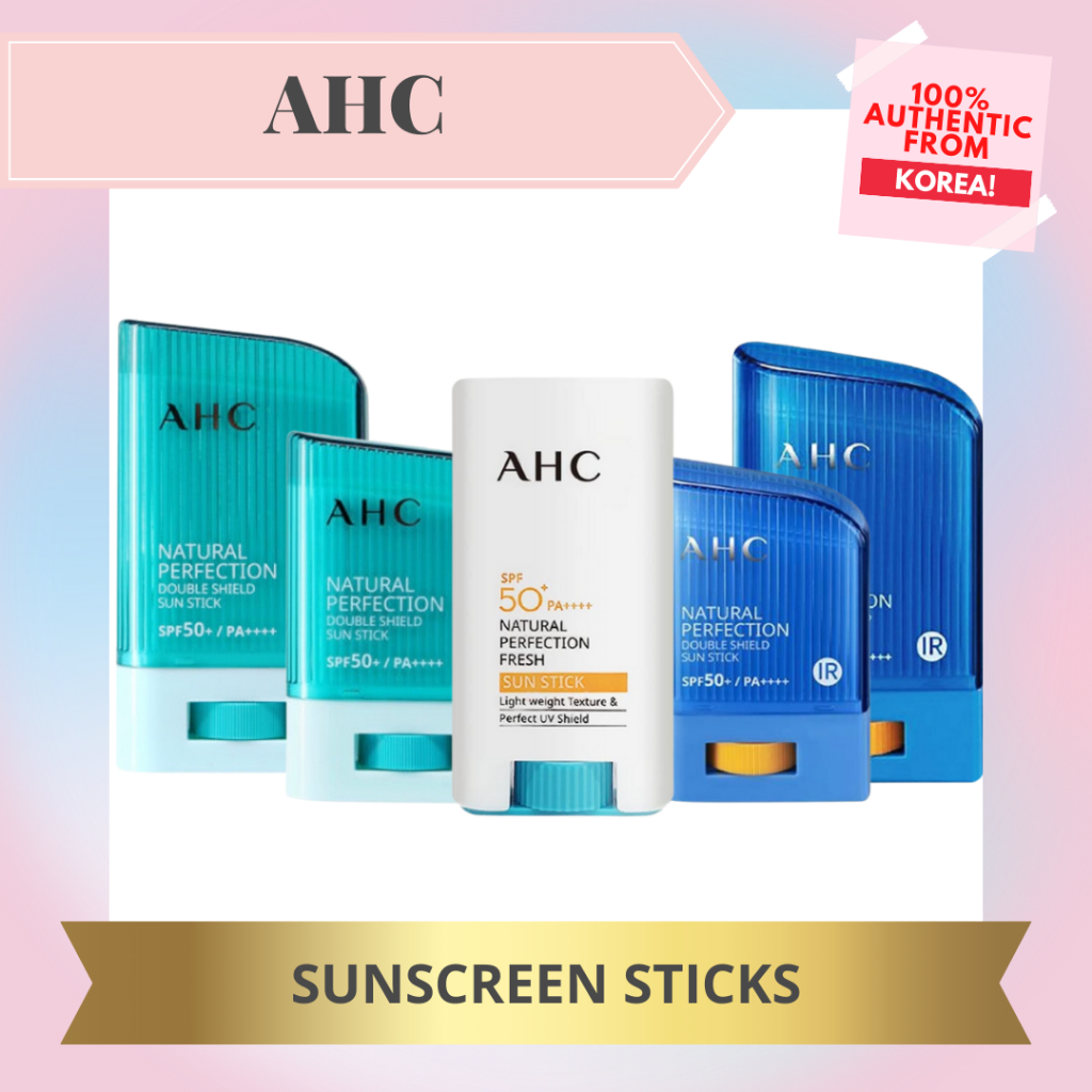 [AHC] AHC Natural Perfection Double Shield Sun Stick & Fresh Sun Stick ...