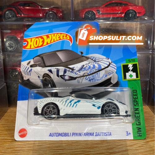 Hot Wheels Automobili Pininfarina Battista (White) 5/10 HW Green