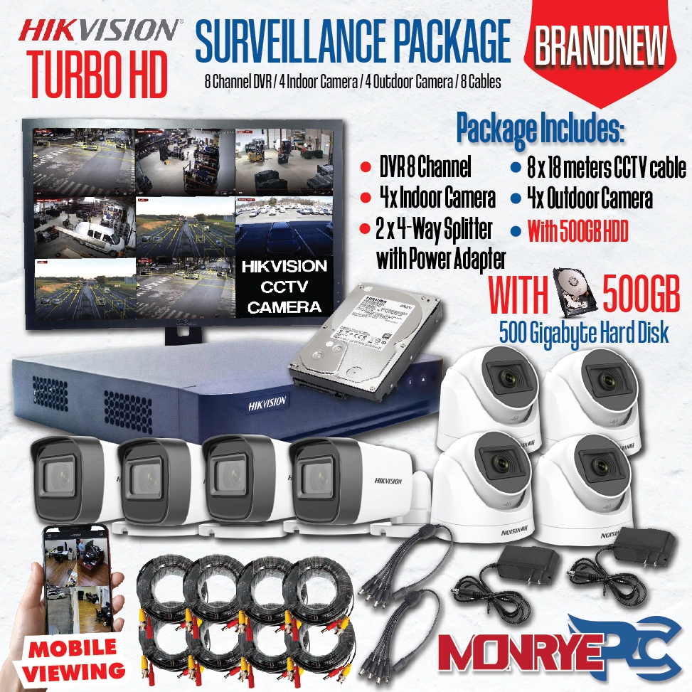 Hikvision Dvr Camera Indoor Hikvision HIKVISION CCTV Complete Set