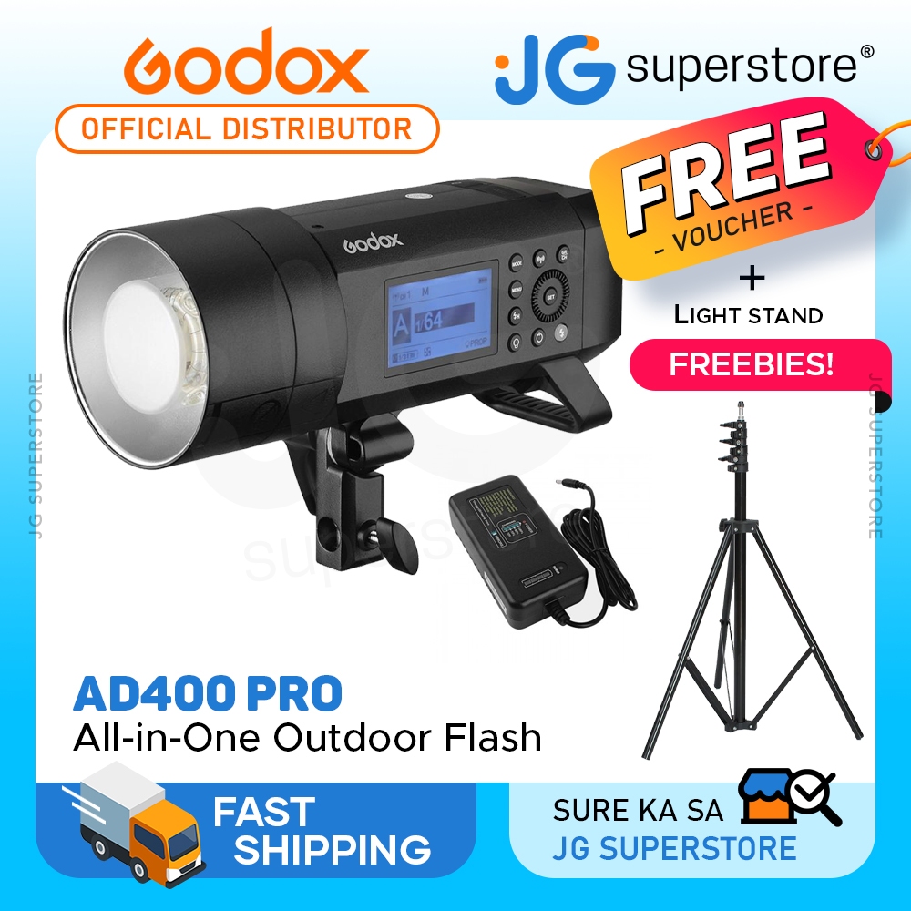 Godox AD400 Pro WITSTRO All-in-One Outdoor Flash Strobe AD400Pro Li-on ...
