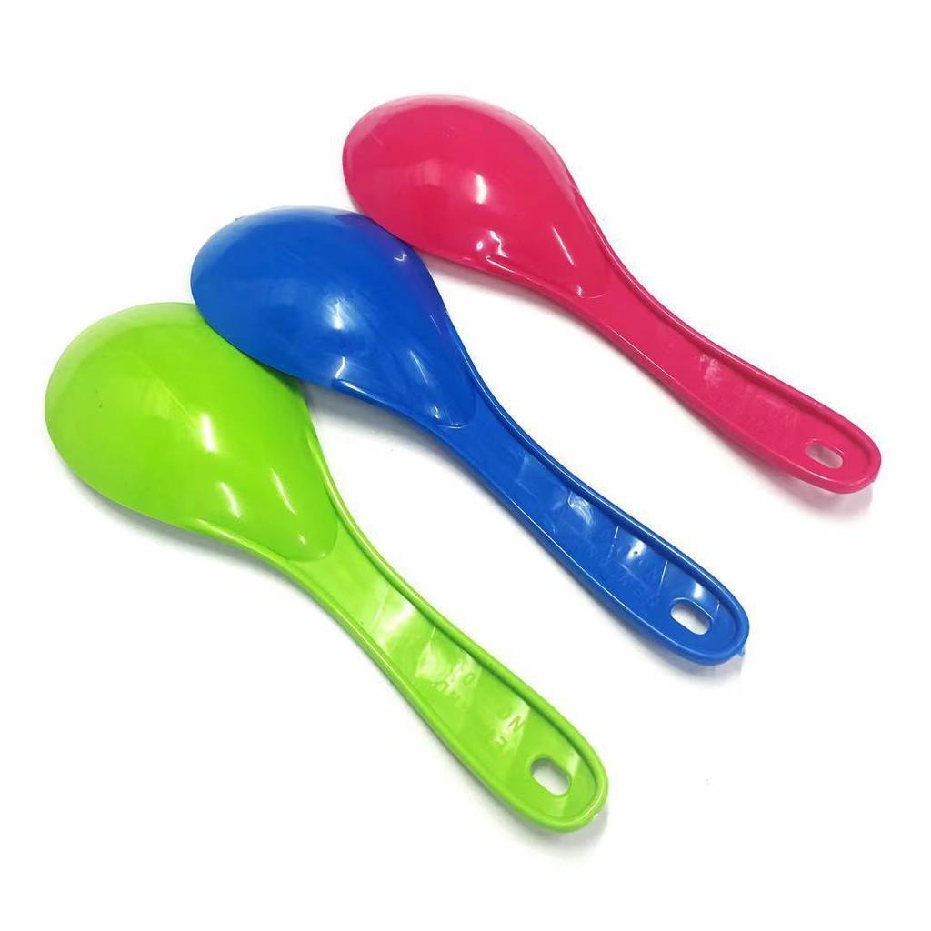 (5pcs rice spoon) Plastic Colored Rice Spoon Kitchen Supplies Rice ...
