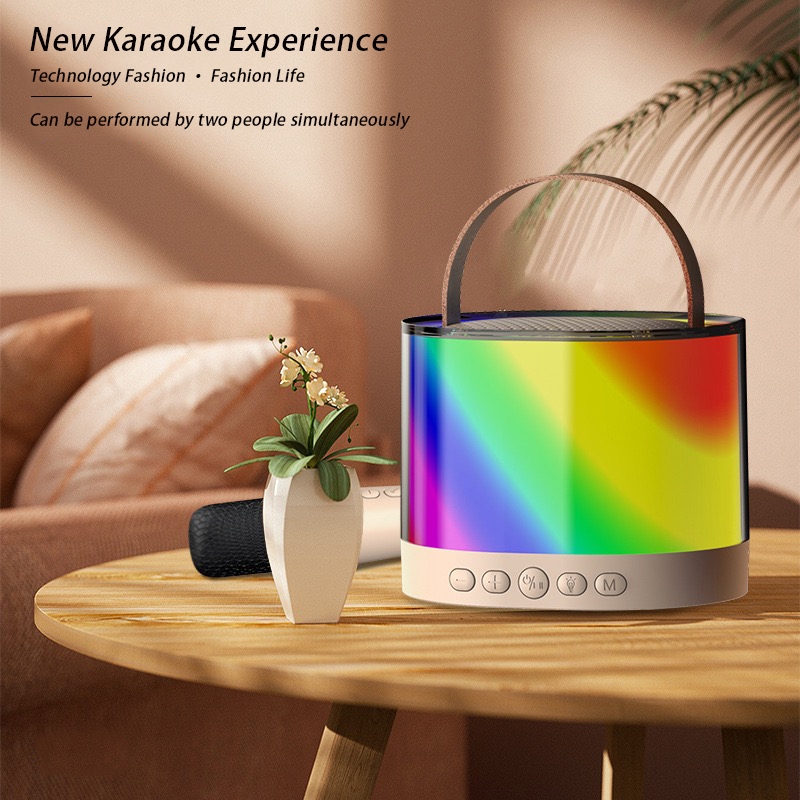 K52 Wireless Karaoke Bluetooth Speaker With Wireless Microphone & RGB ...