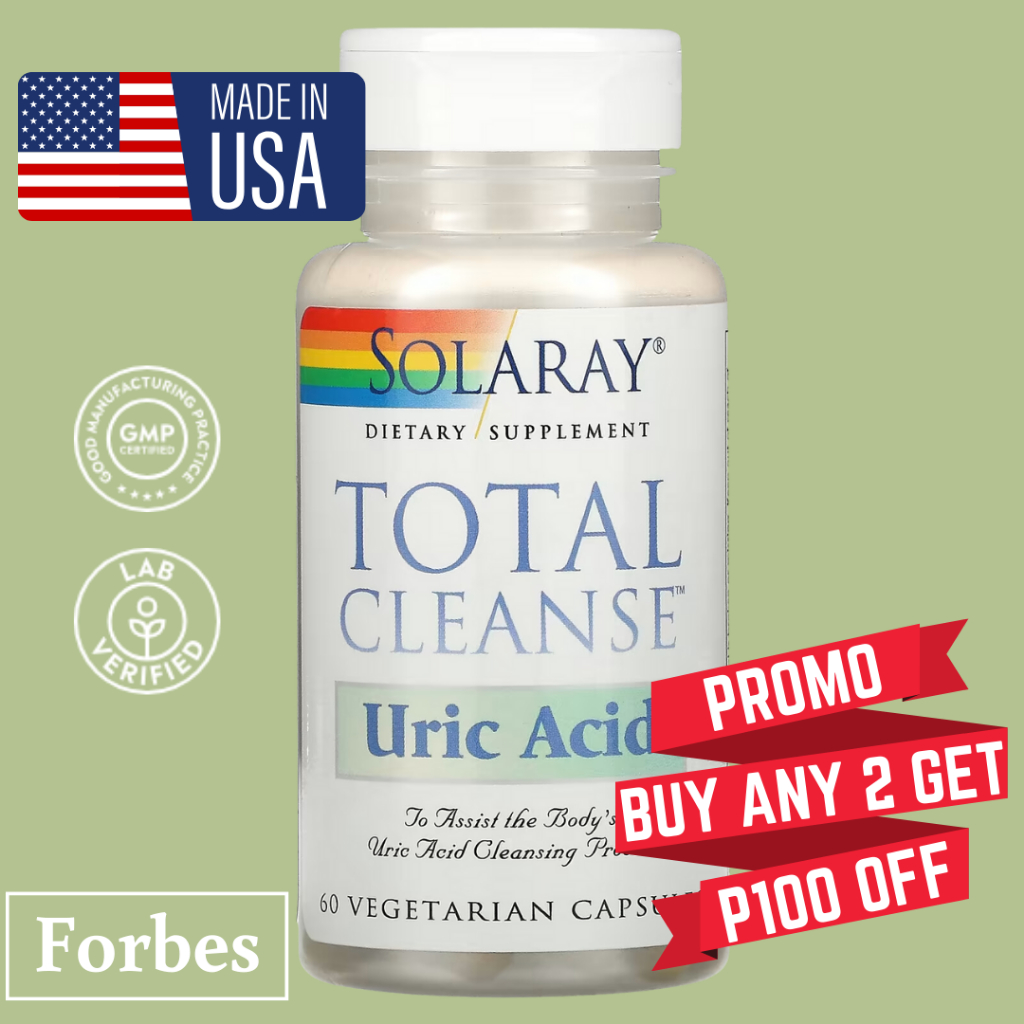 Solaray Total Cleanse Uric Acid 60 Vegetarian Capsules | Shopee Philippines