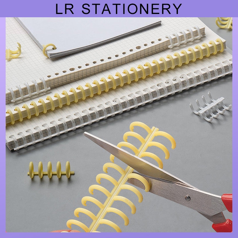 30 Holes Loose-Leaf Plastic Binding Ring DIY Notebook Binding Spiral ...