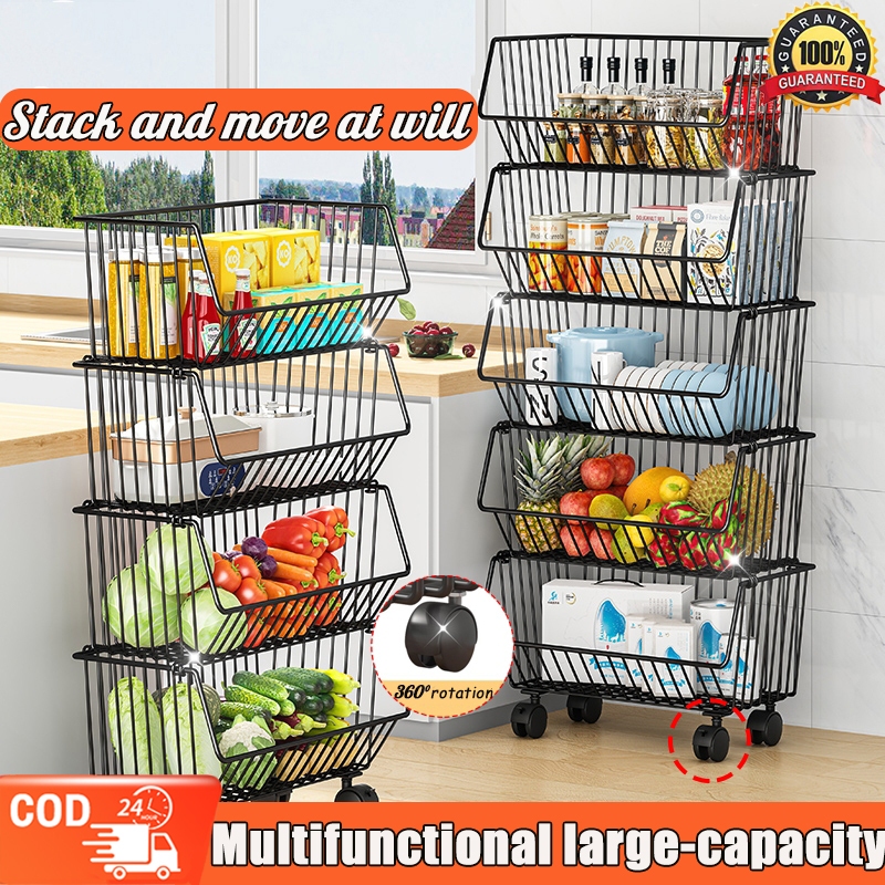 Multifunction 1-5 layer organizer rack kitchen organizer storage rack ...