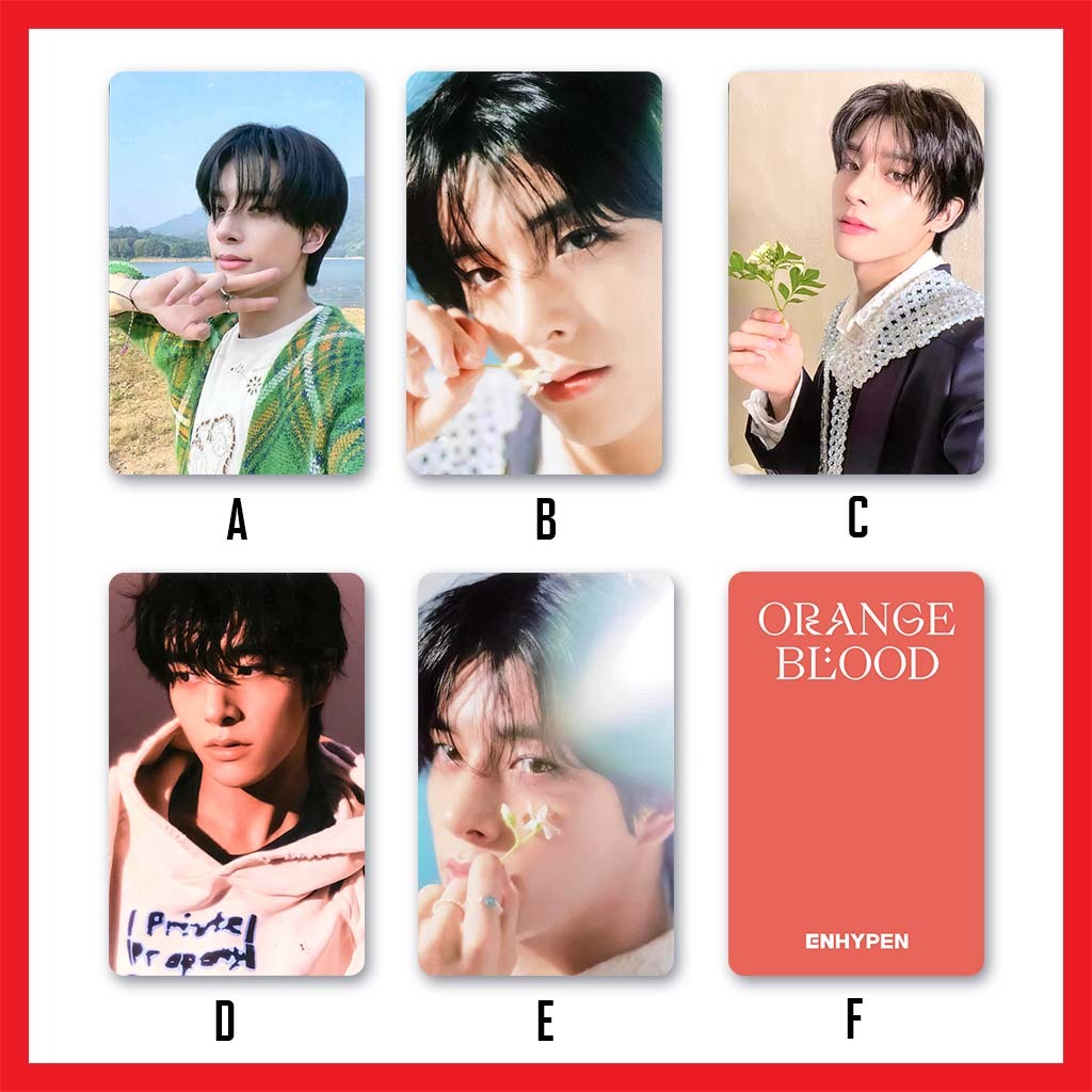 ENHA ORANGE BLOOD ALBUM POB ALADIN WEVERSE LOMO CARDS PHOTOCARDS HD ...