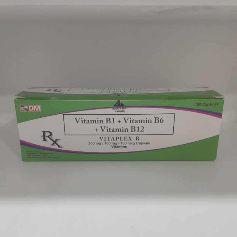 Vitamin B-Complex VITAPLEX-B Capsule (10 Pcs) | Shopee Philippines