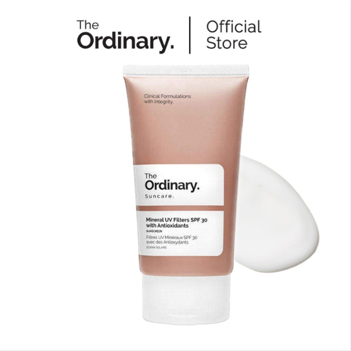 The Ordinary Sunscreen Mineral UV Filters SPF 30 with Antioxidants ...