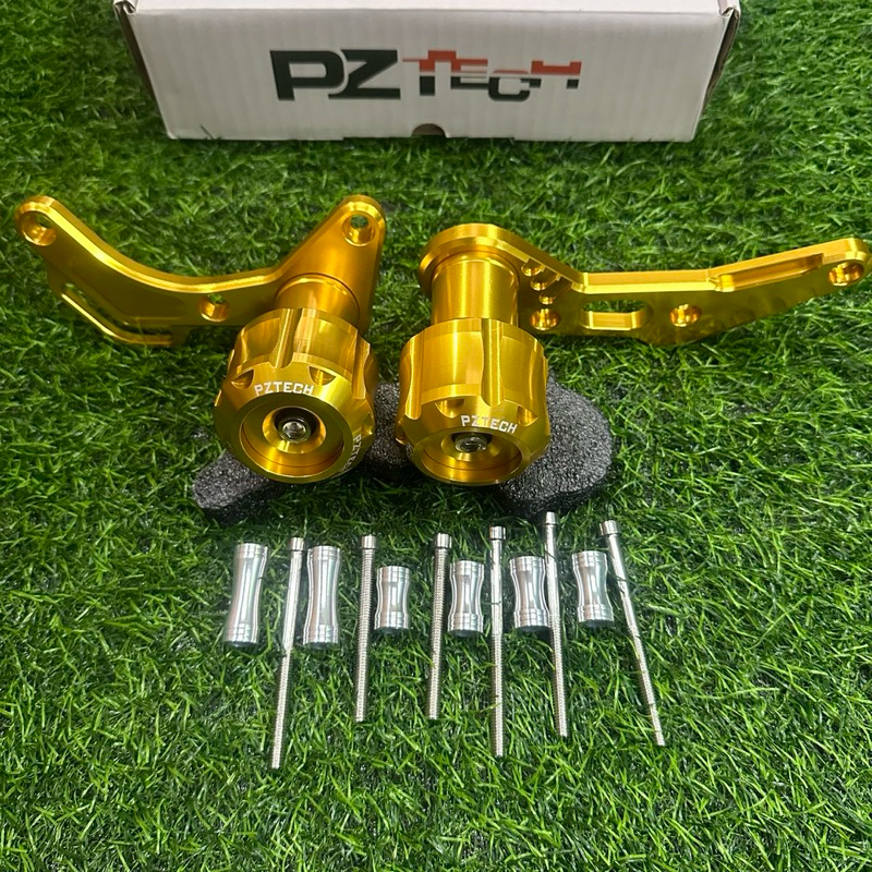 PZ TEACH Engine Slider Racing For Raider150 GOLD | Shopee Philippines