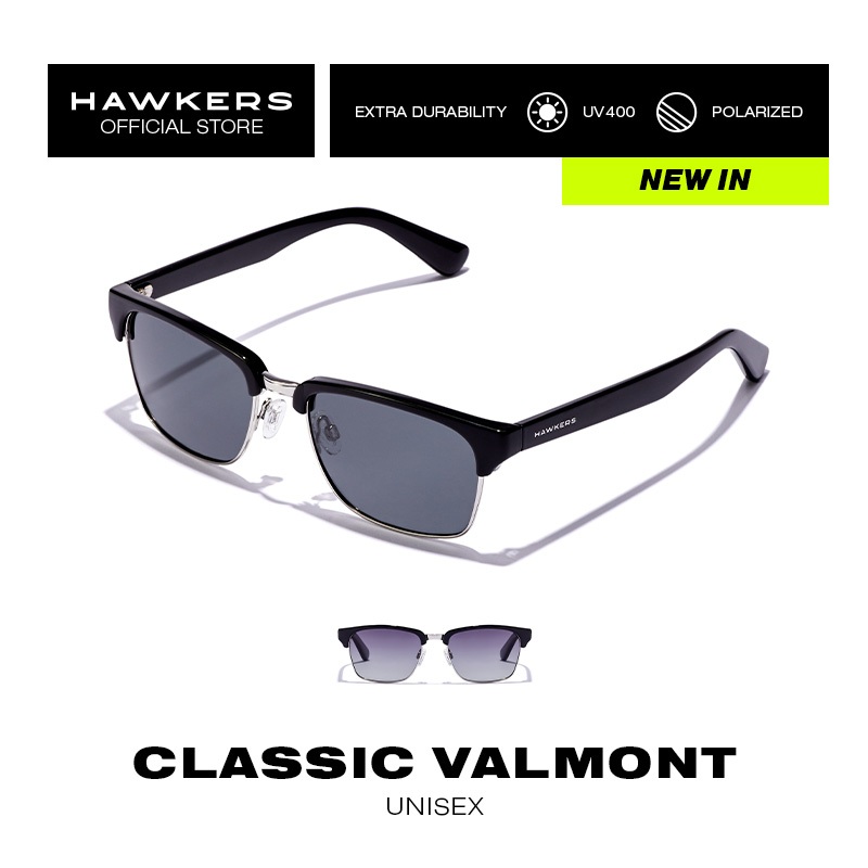 HAWKERS Classic Valmont Polarized Sunglasses For Men And Women Unisex. Official Product Designed In Spain