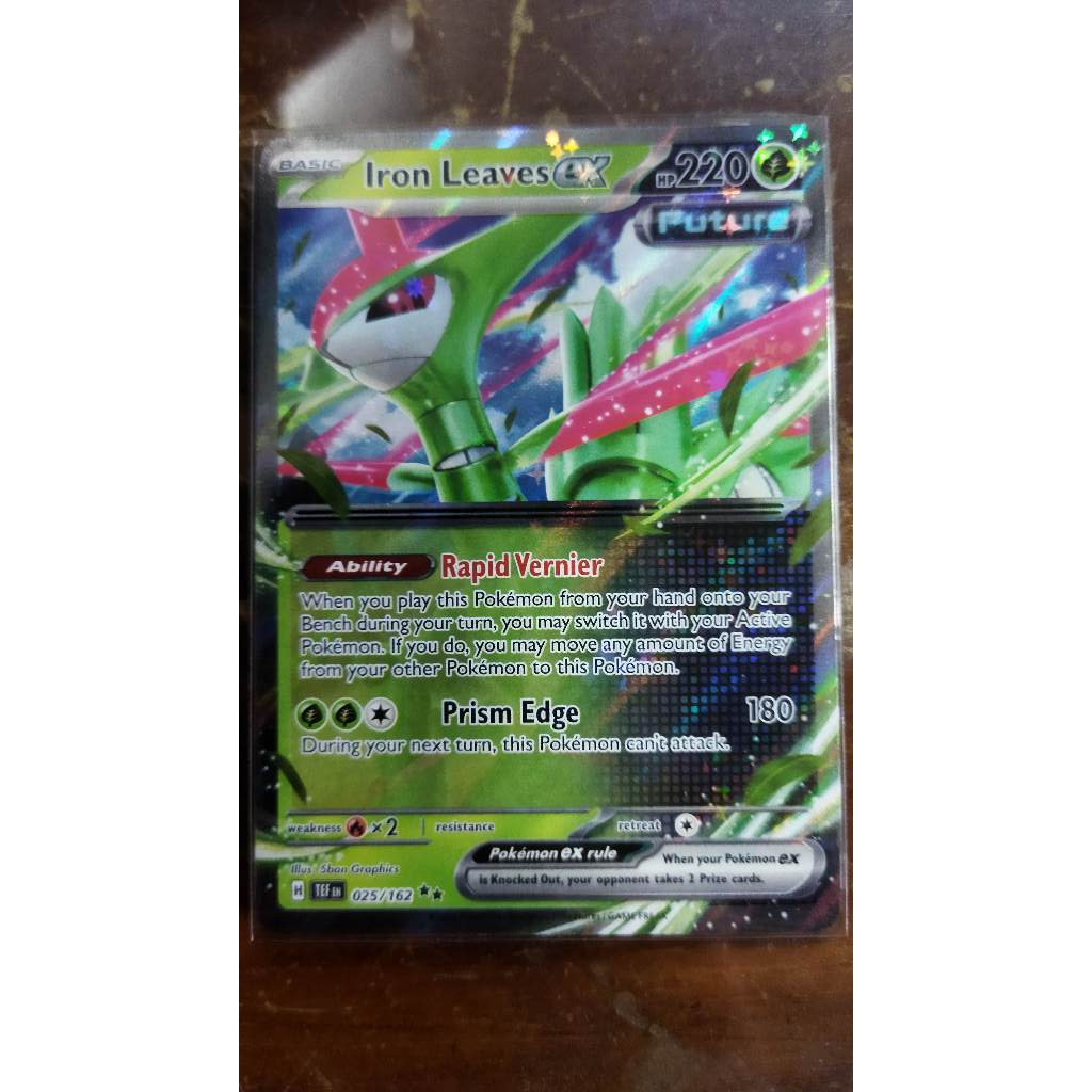 Iron Leaves Ex 025/162 - Double Rare Pokemon TCG Temporal Forces TEF  English Grass | Shopee Philippines