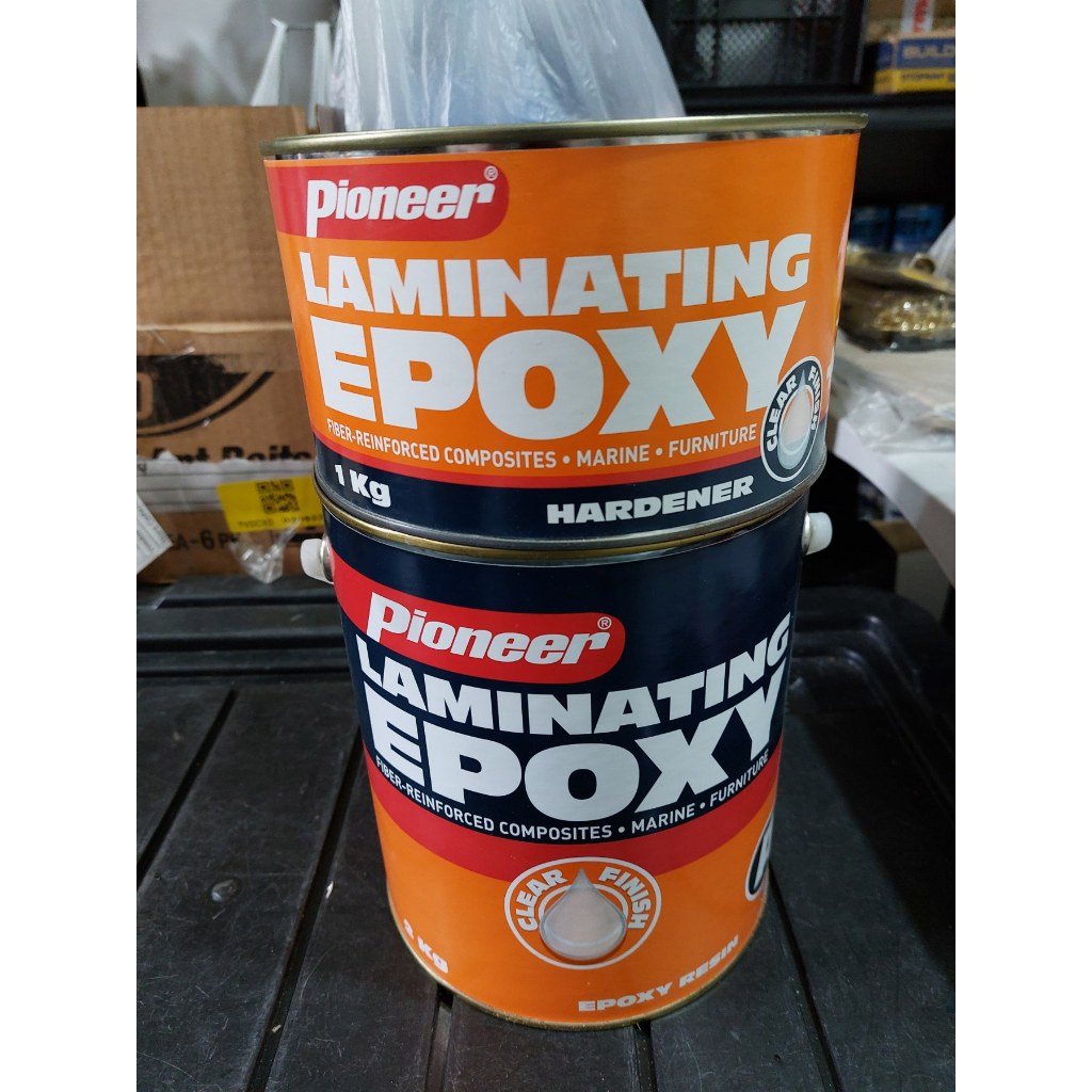 Pioneer Clear Laminating Epoxy Resin Set 3KG For Fiberglass Shopee
