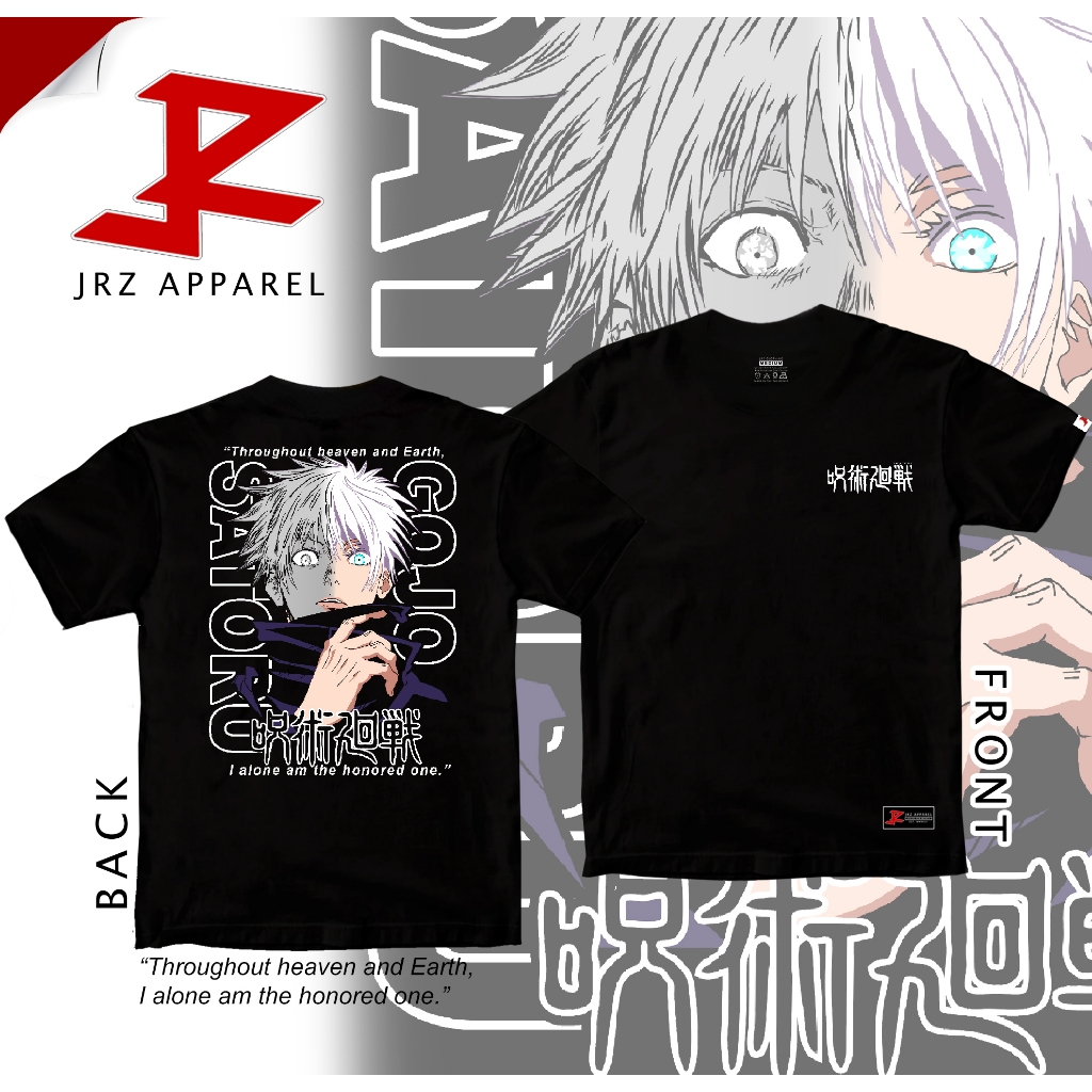 JRZ Apparel Saturo Gojo 03 - JJK - Jujutsu Kaisen - Anime Shirt ...