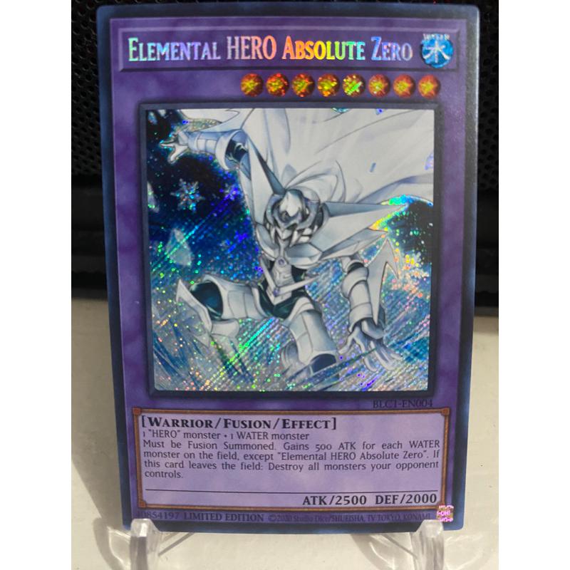 Elemental HERO Absolute Zero - BLC1-EN004 - Secret Rare 1st Edition ...